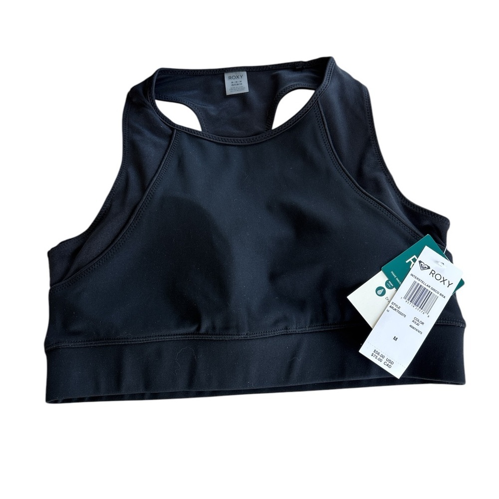 🍀Roxy Black Racerback Sports Bra Intimates & Sleepwear